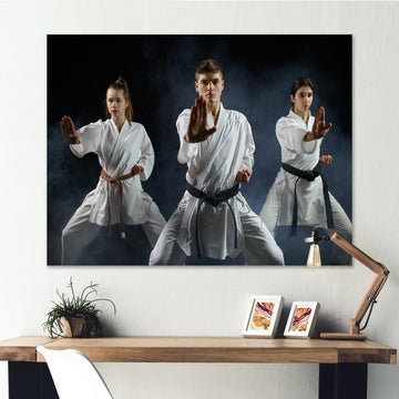 Martial Arts Fight Training Studio - Martial Arts Canvas Wall Art